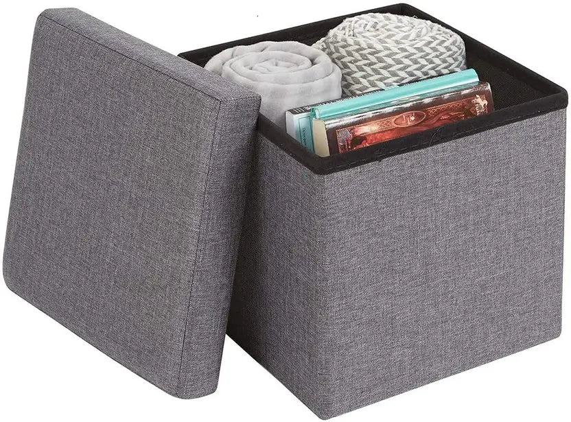 Cube Storage Stool – Grey