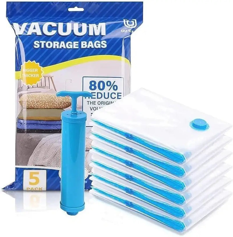 Vacuum Storage Bag Set – Space Saver Essential (Pack of 5)