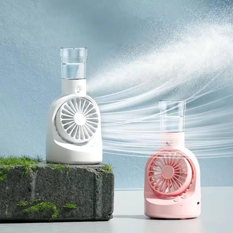 Portable Rechargeable Handheld Spray Cooling Fan