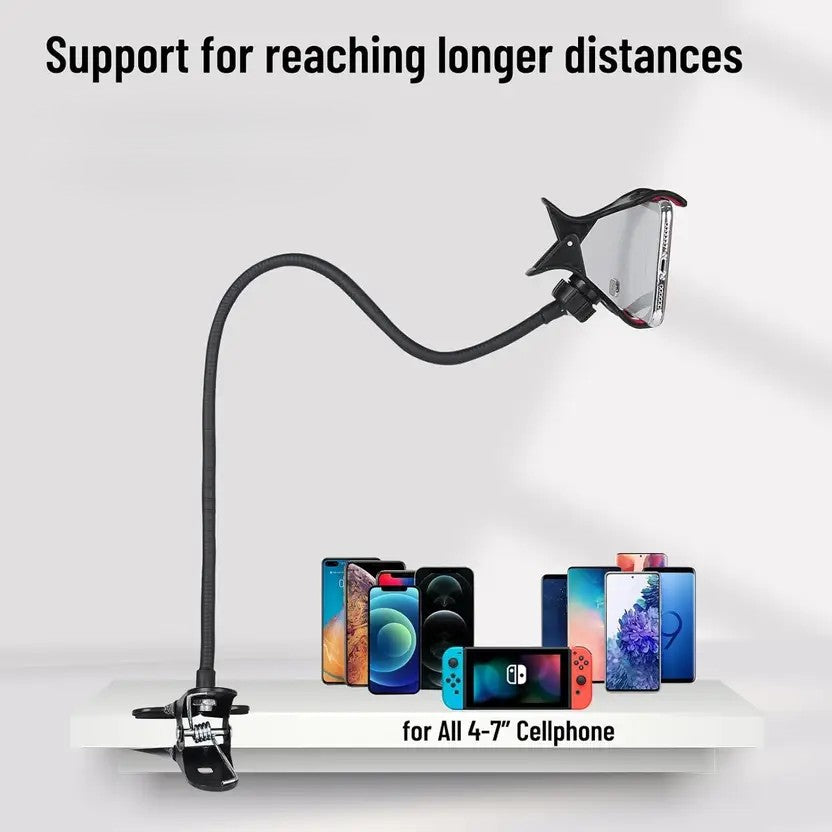 Mobile Cell Phone Stand Lazy Mount (27.5”) – Black