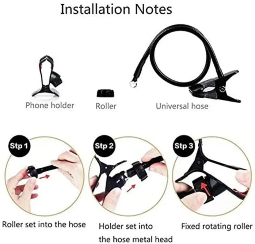 Mobile Cell Phone Stand Lazy Mount (27.5”) – Black