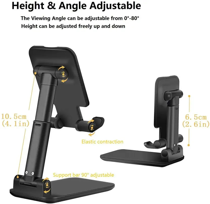 Adjustable Mobile Phone Holder – Black