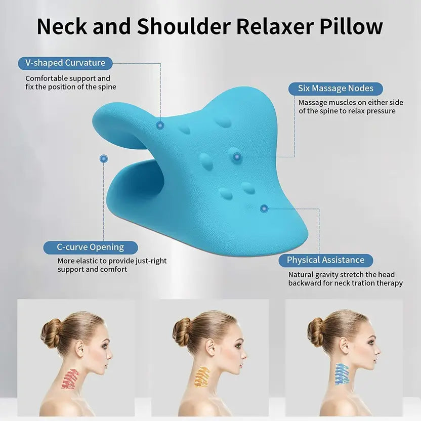 Neck Stretcher &amp; Shoulder Relaxer (Blue)